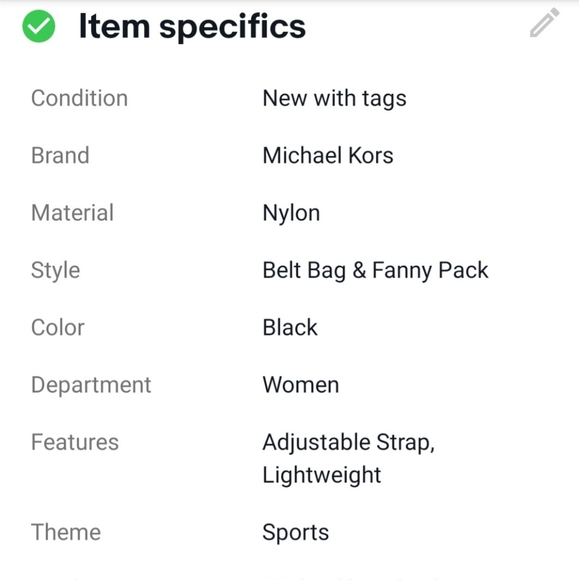 MICHEAL KOR WAIST PACK EXBODY BELT BAG - Picture 10 of 10